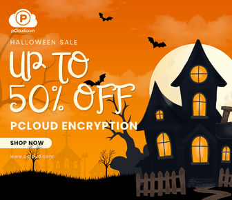 pCloud Halloween Deal: Get 50% off Encryption Lifetime plan!